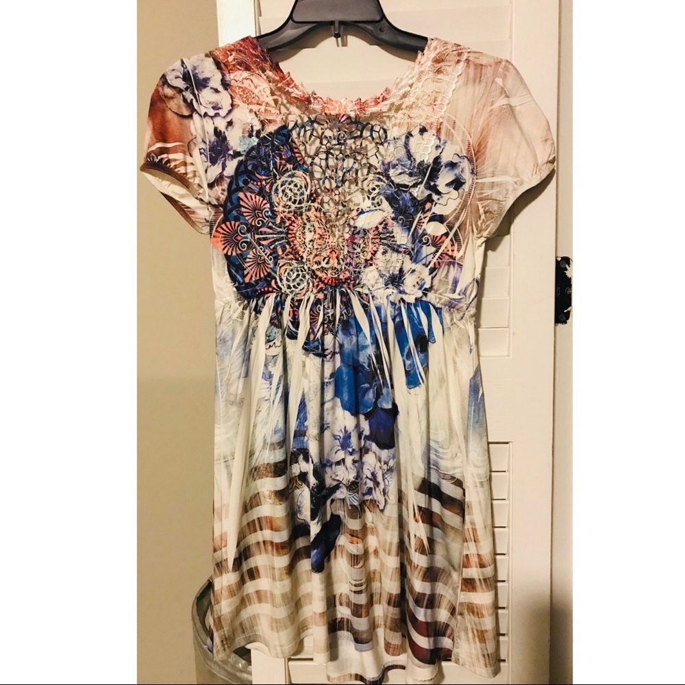 S-twelve dress with mesh back